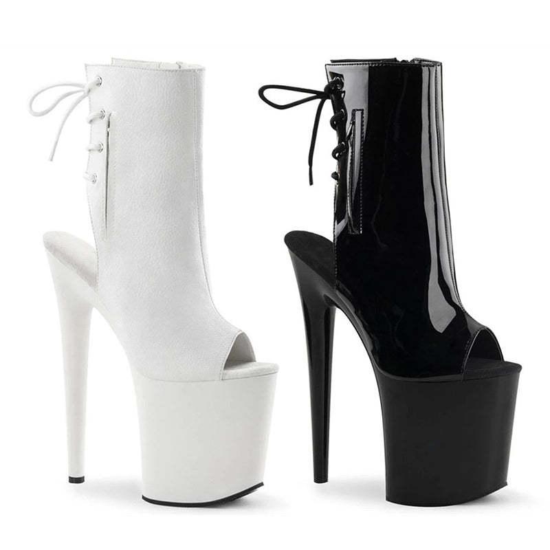 ππππππι
ηγ Peep Power γPatent leather luxe Lace 20cm