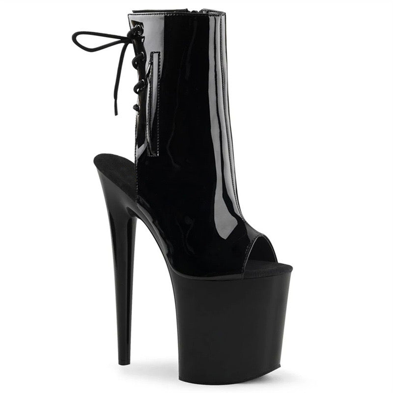 ππππππι
ηγ Peep Power γPatent leather luxe Lace 20cm