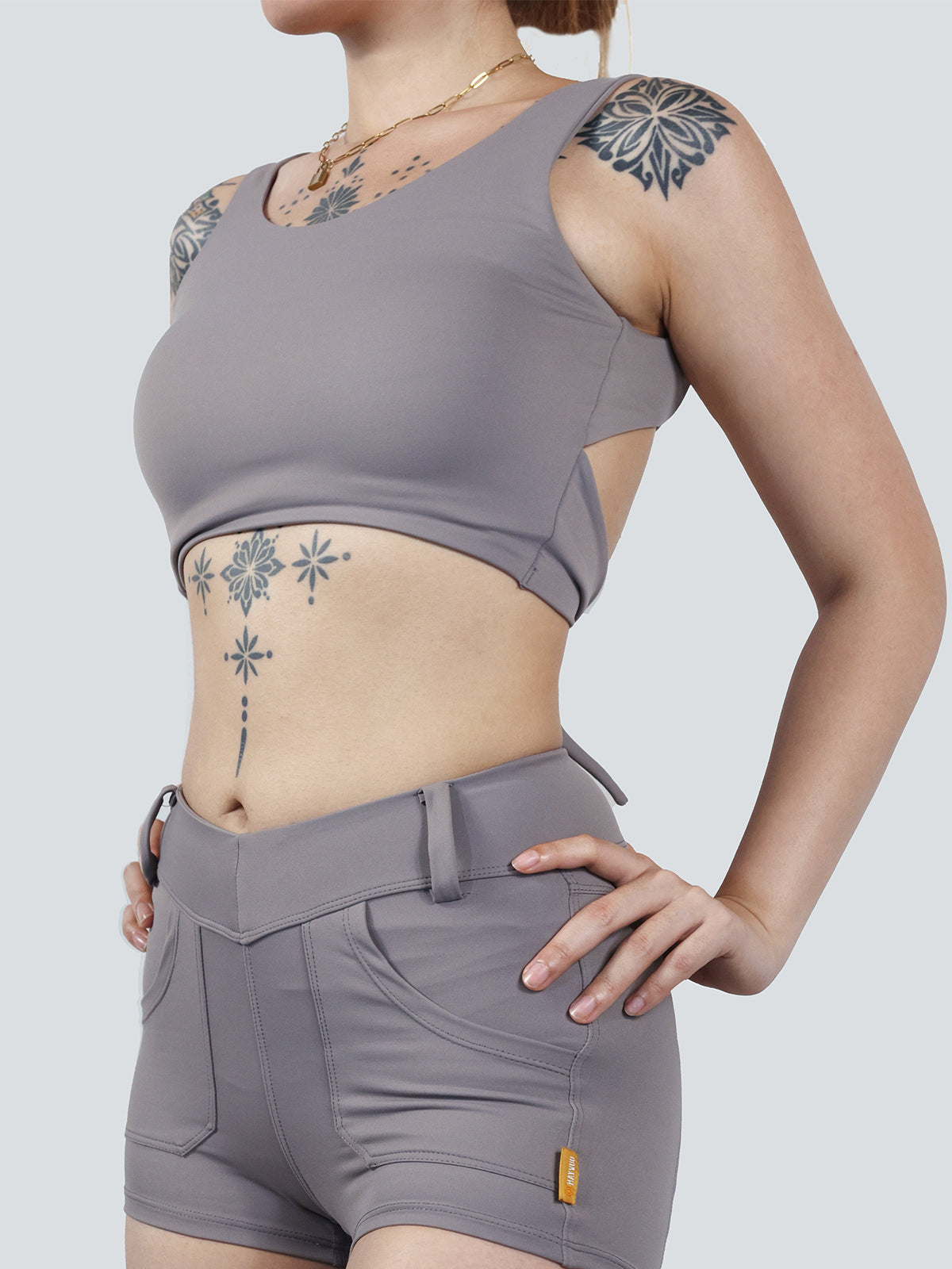 𝐌𝐀𝐘𝐖𝐔𝐔魅烏「ENERGY BOOST」Smoky Amethyst Backless Top