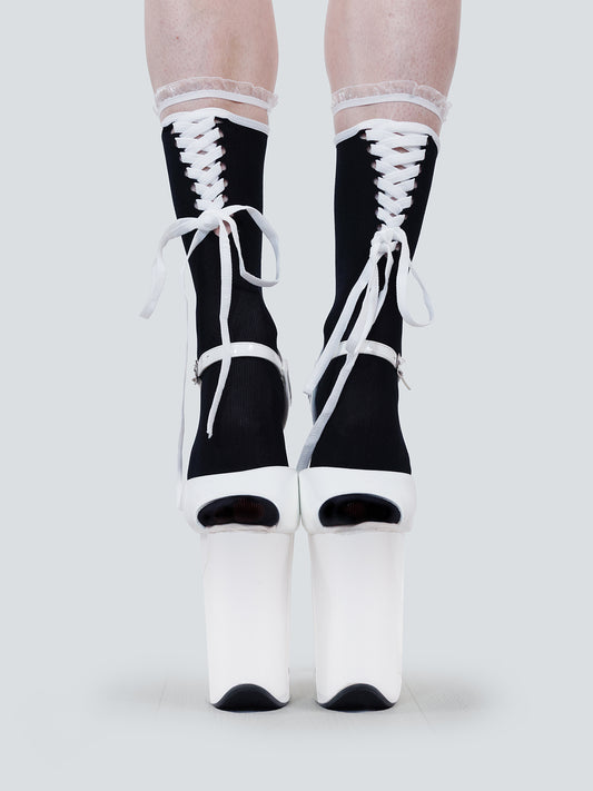 𝐌𝐀𝐘𝐖𝐔𝐔魅烏「Pole Perfection」Ribbon Charm Dance Socks